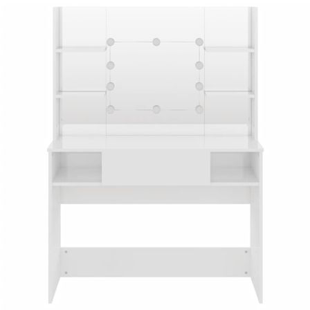 Table de maquillage avec éclairage LED 100x40x135 cm MDF