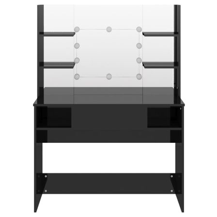 Table de maquillage avec éclairage LED 100x40x135 cm MDF 3