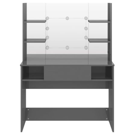 Table de maquillage avec éclairage LED 100x40x135 cm MDF 2