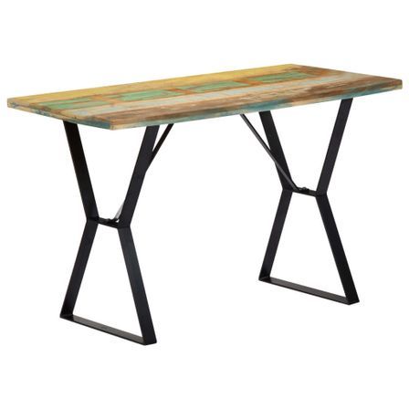 Table de salle à manger 120x60x76cm Bois de récupération massif 2