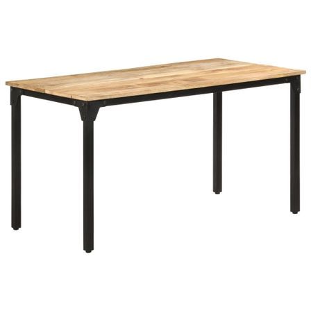 Table de salle à manger 140x70x76 cm Bois de manguier brut 4