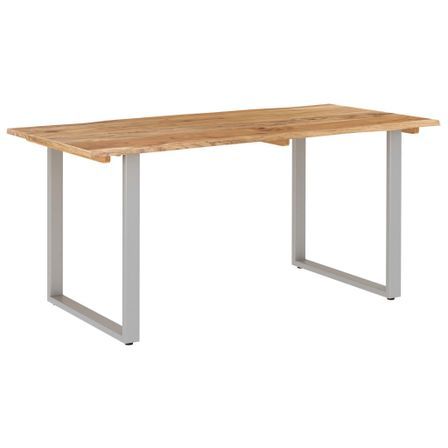 Table de salle à manger 160x80x76 cm Bois d'acacia solide 3