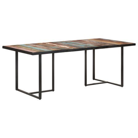 Table de salle à manger 200 cm Bois de récupération massif