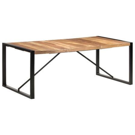 Table de salle à manger 200x100x75 cm Bois solide 2