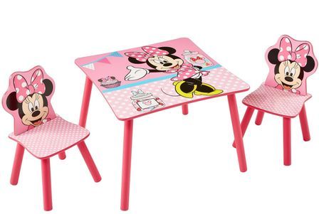 Table et 2 chaises Disney Minnie