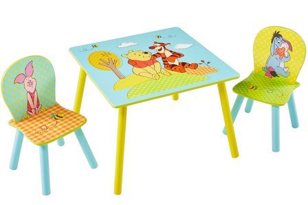 Table et 2 chaises Disney Winnie l'ourson