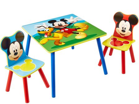 Table et 2 chaises Mickey