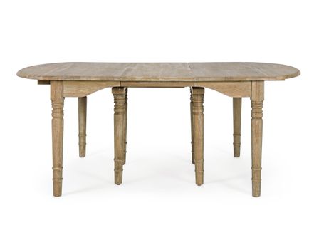Table extensible bois de chêne naturel Badou L 152/382