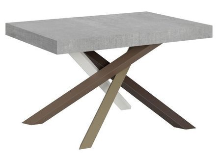 Table extensible design pieds entrelacés 4 couleurs Artemis