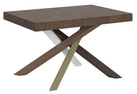 Table extensible design pieds entrelacés 4 couleurs Artemis
