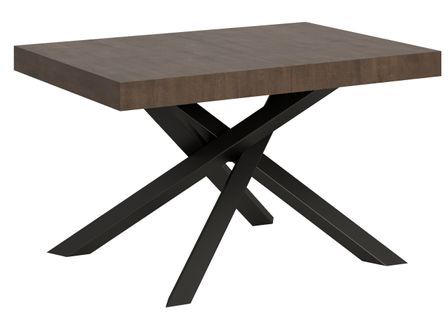 Table extensible pieds entrelacés anthracite Artemis