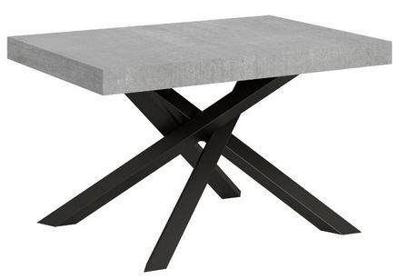Table extensible pieds entrelacés anthracite Artemis