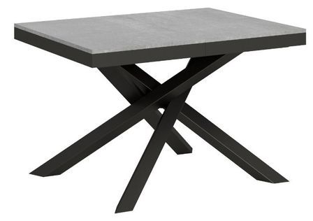 Table extensible design pieds entrelacés anthracite Artemis evolution