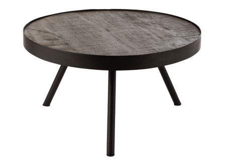 Table gigogne bois foncé Fifi D 60 cm