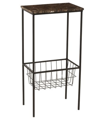 Table gigogne haute métal bicolore Manon L 45 cm