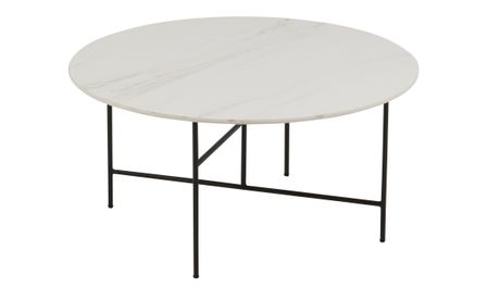 Table gigogne ronde en métal blanc Koella D 80 cm