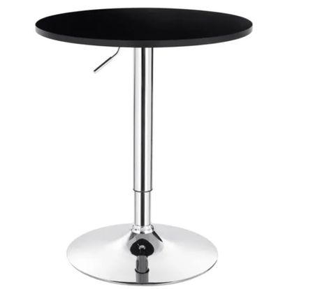 Table haute ronde réglable en bois lisse LIMA Ø60 cm