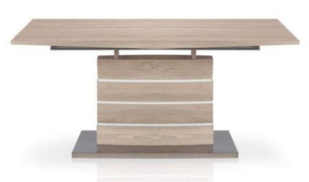 Table moderne extensible chêne clair Milbou