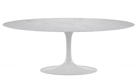Table ovale TULIPE avec plateau stratifié – Collection haut de gamme fabriquée en Italie
