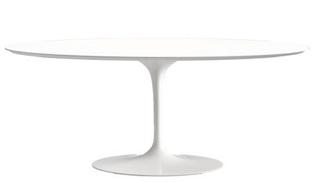 Table ovale TULIPE avec plateau stratifié – Collection haut de gamme fabriquée en Italie