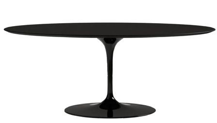 Table ovale TULIPE avec plateau stratifié – Collection haut de gamme fabriquée en Italie