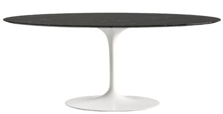 Table ovale TULIPE plateau en marbre - Collection haut de gamme