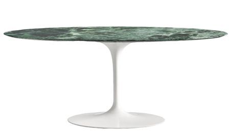 Table ovale TULIPE plateau en marbre - Collection haut de gamme