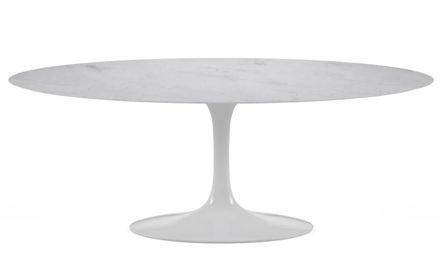 Table ovale TULIPE plateau stratifié - Collection haut de gamme