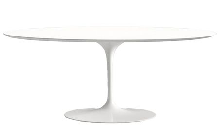 Table ovale TULIPE plateau stratifié - Collection haut de gamme