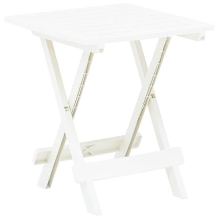 Table pliable de jardin Blanc 45x43x50 cm Plastique