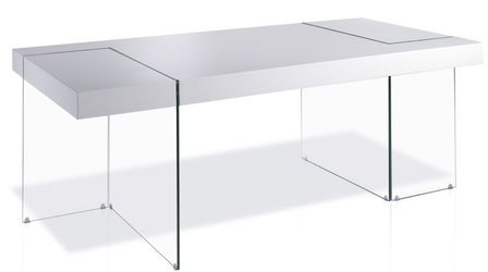 Table rectangulaire design Blanc Cubique