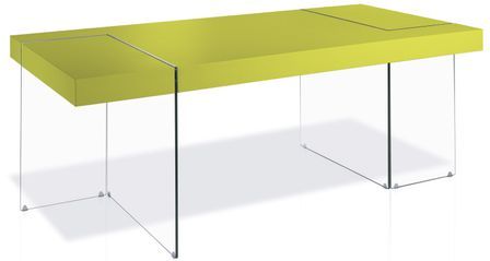 Table rectangulaire design Pistache Cubique