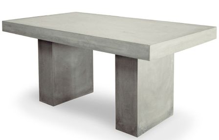 Table rectangulaire effet béton Beige Mark