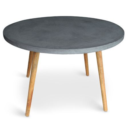 Table ronde effet béton Gris foncé Mark
