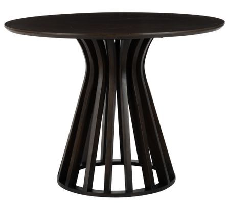 Table ronde en bois de manguier massif ELI Ø110 - Design naturel et lumineux