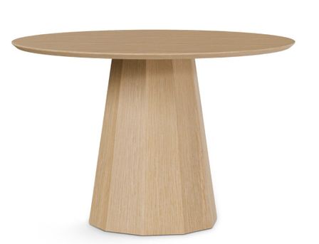 Table ronde en chêne NORKA Ø120 cm - Élégance naturelle