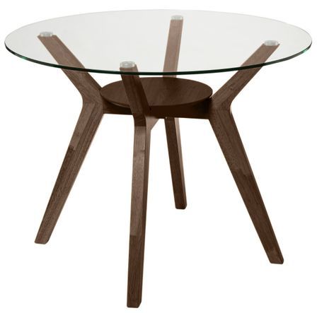 Table ronde Sarena en chêne ou noyer – Alliance parfaite de charme et style naturel