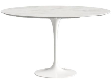 Table ronde TULIPE plateau en marbre - Collection haut de gamme