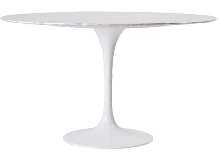 Table ronde TULIPE plateau en marbre - Collection haut de gamme