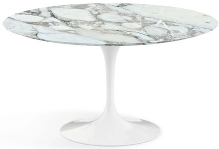 Table ronde TULIPE plateau en marbre - Collection haut de gamme