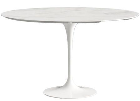 Table ronde TULIPE plateau en marbre - Collection haut de gamme