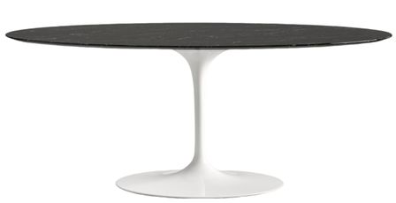 Table tulipe ovale plateau en marbre - Collection haut de gamme