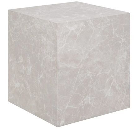 Tables basse carrée PRAGUE – Effet marbre beige