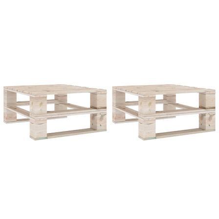 Tables palette de jardin 2 pcs Bois de pin imprégné