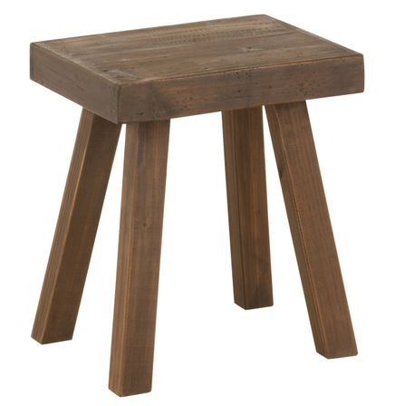 Tabouret basique bois marron Boto H 46 cm