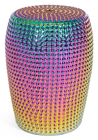 Tabouret céramique multicolore Saphy - Lot de 2