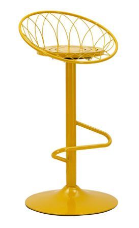 Tabouret de bar clox moutarde 49 x 45 x 92 cm