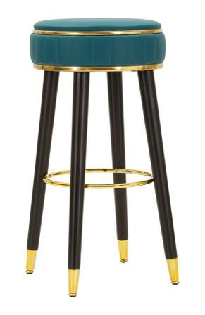 Tabouret de bar London vert design chic citadin