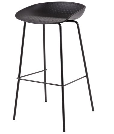 Tabouret métal et assise polypropylène Kala
