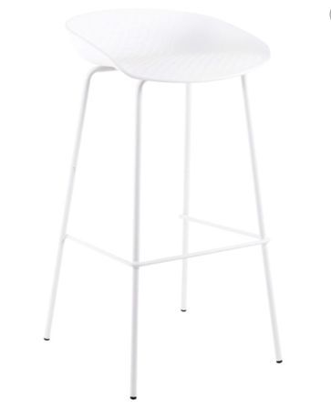 Tabouret métal et assise polypropylène Kala